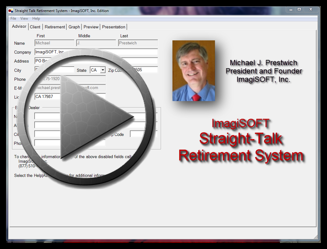 ImagiSOFT Straight-Talk Retirement System Software